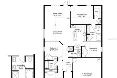 House in Alachua, Florida 4 bedrooms, 151.9 sq.m. № 2094888 - photo 20