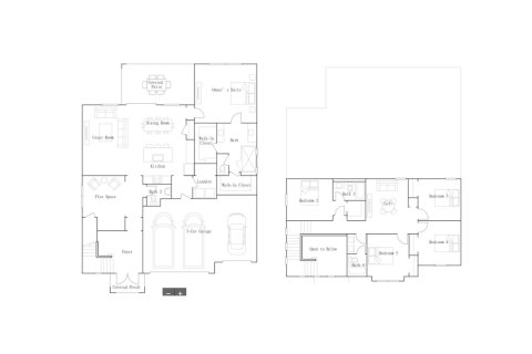 House floor plan «House», 5 bedrooms in Arden - The Providence Collection