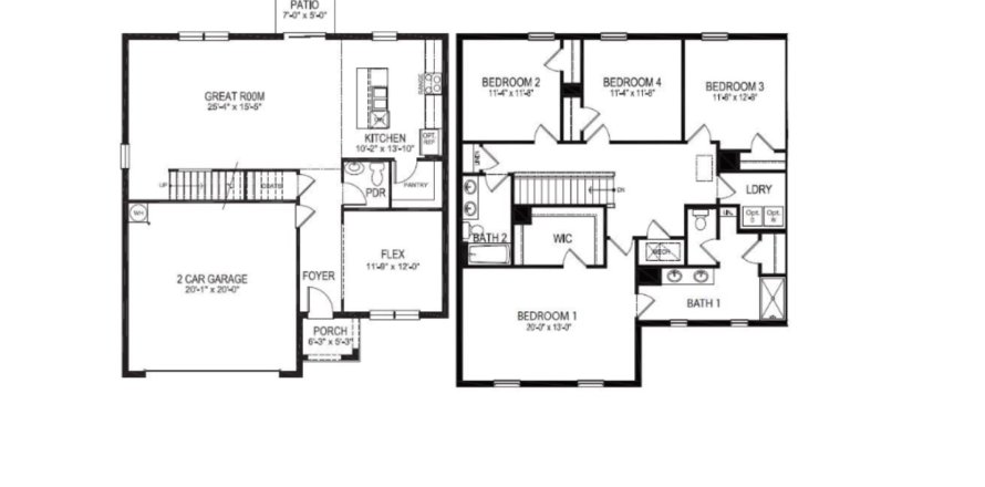 Villa ou maison à Charles Cove by D.R. Horton à Davenport, Floride 4 pièces, 226 m2 № 353489