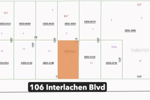 Terreno en Interlachen, Florida № 2164463