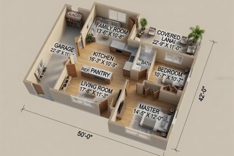 House in Holiday, Florida 2 bedrooms, 147.71 sq.m. № 2157740 - photo 4
