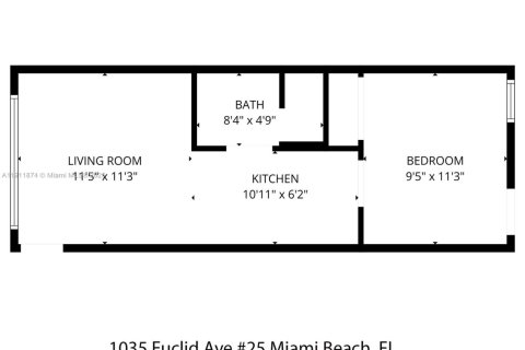 Купить кондоминиум в Майами-Бич, Флорида 1 спальня, 39.2м2, № 1969530 - фото 12