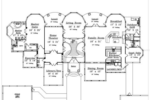 House in Lutz, Florida 6 bedrooms, 633.59 sq.m. № 2135985 - photo 4