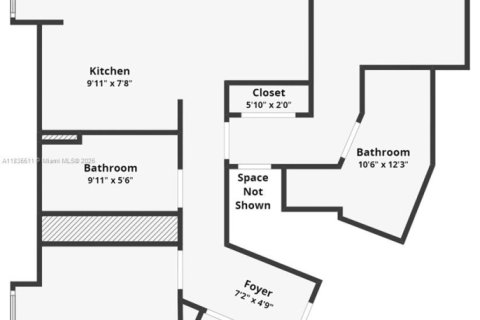 Купить кондоминиум в Холливуд, Флорида 2 спальни, 106.37м2, № 1983265 - фото 30