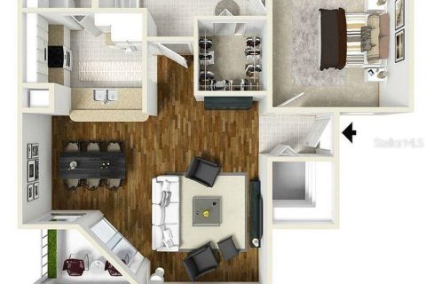 Condominio en venta en Orlando, Florida, 1 dormitorio, 77.02 m2 № 1847481 - foto 1