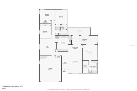 Villa ou maison à vendre à Palm Coast, Floride: 4 chambres, 218.88 m2 № 2419697 - photo 15