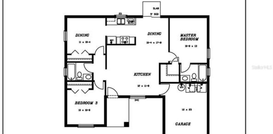 House in Sebring, Florida 3 bedrooms, 116.78 sq.m. № 1624608