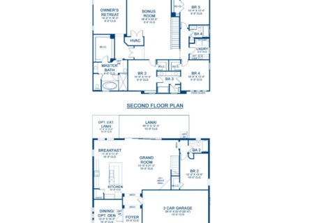 Планировка Виллы или дома «House» 5 спален в ЖК Northwood Estates