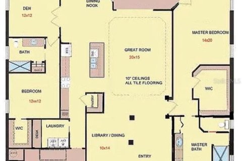 Купить виллу или дом в Маунт-Дора, Флорида 10 комнат, 247.4м2, № 1800104 - фото 5
