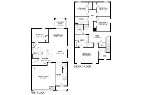 House in Parrish, Florida 5 bedrooms, 227.33 sq.m. № 1905919 - photo 23