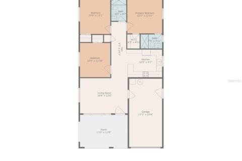 Casa en venta en Saint Petersburg, Florida, 3 dormitorios, 101.36 m2 № 1884626 - foto 4