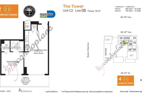 Condo in Miami, Florida, 1 bedroom  № 2002688 - photo 10