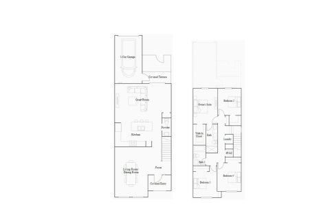 Townhouse floor plan «174SQM», 4 bedrooms in HARMONY PARC