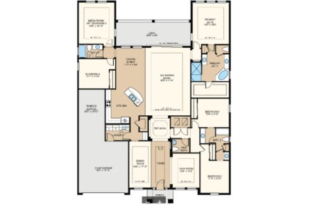 House floor plan «House», 4 bedrooms in Windchase at Halifax Plantation