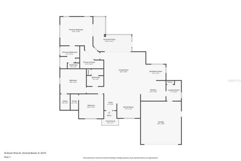Casa en venta en Ormond Beach, Florida, 3 dormitorios, 158.58 m2 № 2383688 - foto 2