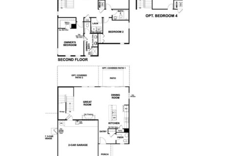 House floor plan «floor Coral», 3 rooms in Seasons at Arlington Square
