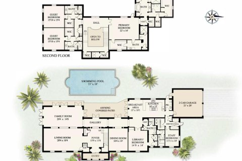 House in Palm Beach, Florida 5 bedrooms, 579.62 sq.m. № 2246692 - photo 24