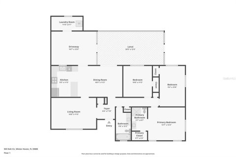 Casa en alquiler en Winter Haven, Florida, 3 dormitorios, 121.24 m2 № 1688550 - foto 5