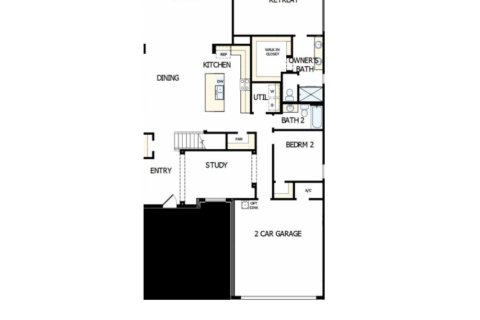 House floor plan «House», 3 bedrooms in North River Ranch - Cottage Series