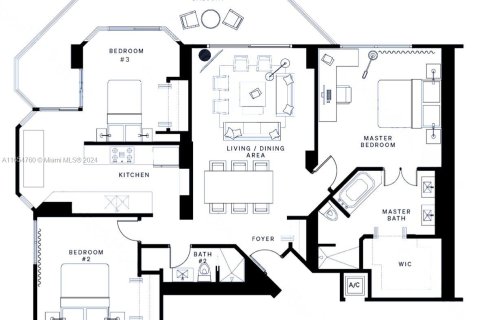 Copropriété à vendre à Aventura, Floride: 2 chambres, 126.44 m2 № 1811783 - photo 23