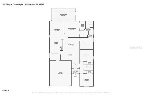 House in Kissimmee, Florida 4 bedrooms, 157.38 sq.m. № 2377601 - photo 2
