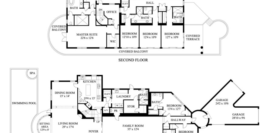 House in Palm Beach, Florida 5 bedrooms, 297.47 sq.m. № 1230378
