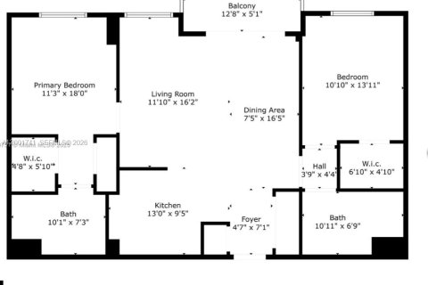 Снять в аренду кондоминиум в Авентура, Флорида 2 спальни, 102.1м2, № 2066274 - фото 18