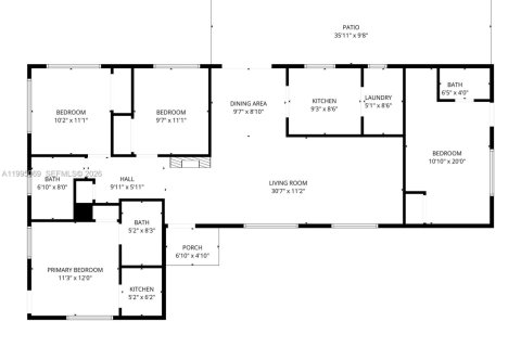 House in Hialeah, Florida 4 bedrooms, 121.42 sq.m. № 2062592 - photo 3