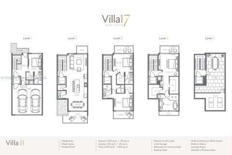 Condominio en venta en Miami Beach, Florida, 4 dormitorios № 1872624 - foto 16