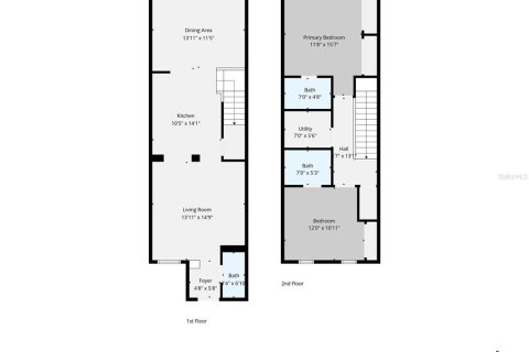 Купить таунхаус в Клируотер, Флорида 3 комнаты, 116.31м2, № 2229992 - фото 30