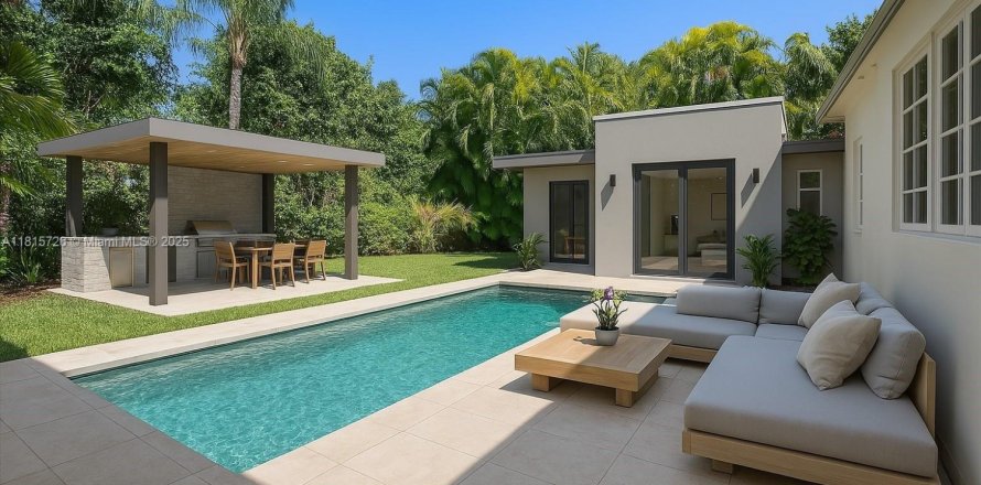 House in Coral Gables, Florida 3 bedrooms, 149.67 sq.m. № 1768215