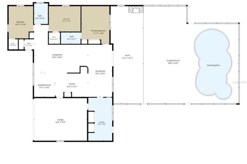Villa ou maison à vendre à New Port Richey, Floride: 3 chambres, 157.19 m2 № 2350308 - photo 5