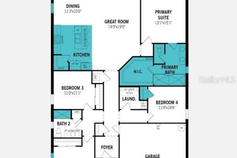 Villa ou maison à vendre à Groveland, Floride: 4 chambres, 215.72 m2 № 1785480 - photo 2