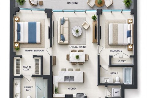 Copropriété à vendre à Miami, Floride: 2 chambres, 94.11 m2 № 2401858 - photo 3