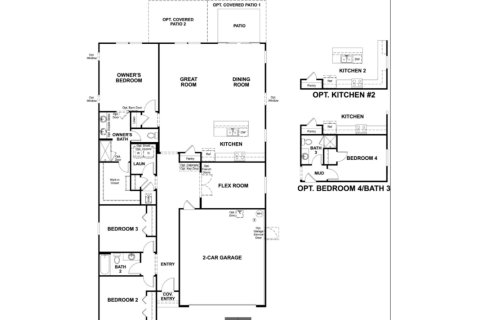 House floor plan «House», 4 bedrooms in Elm Creek at Silverleaf