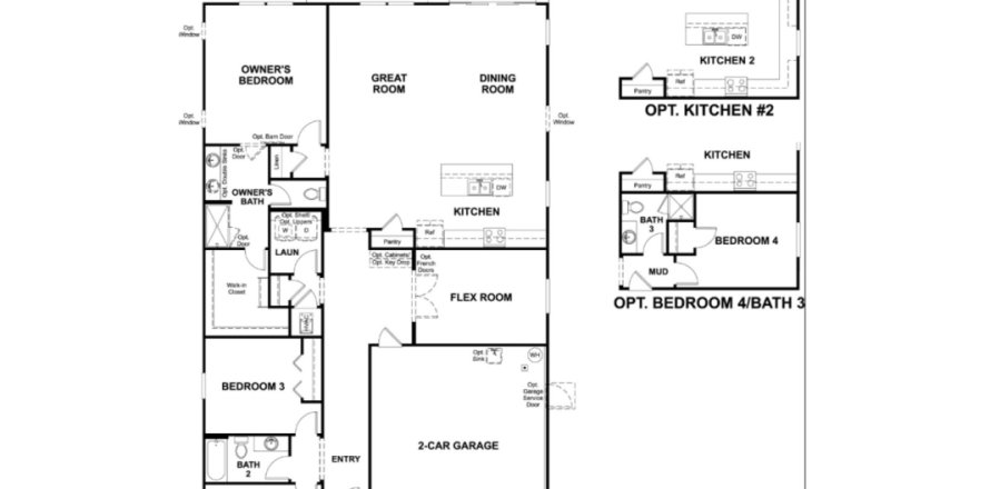 Планировка виллы или дома «House» 4 спальни в ЖК Elm Creek at Silverleaf