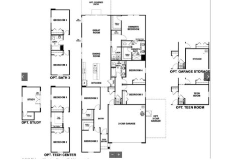 Планировка виллы или дома «House» 5 спален в ЖК Seasons at Greene Meadows