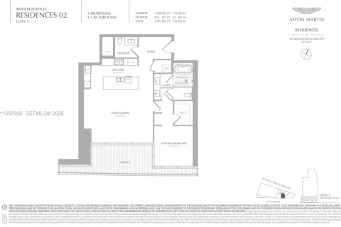 Condominio en alquiler en Miami, Florida, 1 dormitorio, 115.94 m2 № 2011745 - foto 5
