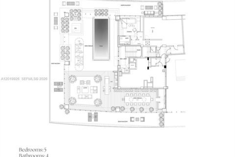 Condominio en venta en Miami Beach, Florida, 5 dormitorios, 840.67 m2 № 2256751 - foto 16