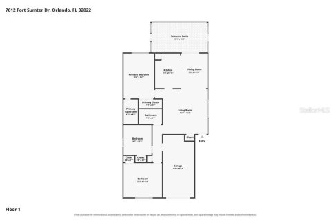 Villa ou maison à louer à Orlando, Floride: 3 chambres, 112.23 m2 № 2406586 - photo 2