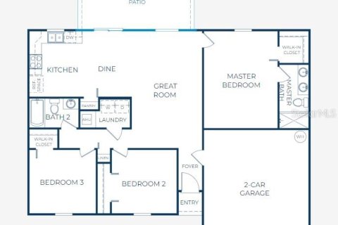 House in Poinciana, Florida 3 bedrooms, 118.26 sq.m. № 1719333 - photo 3