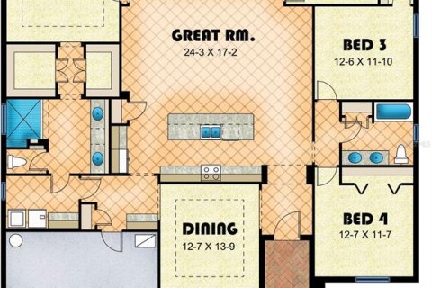 House in Eustis, Florida 4 bedrooms, 207.54 sq.m. № 1754891 - photo 28