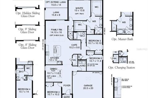 House in Winter Haven, Florida 4 bedrooms, 196.02 sq.m. № 1907144 - photo 9