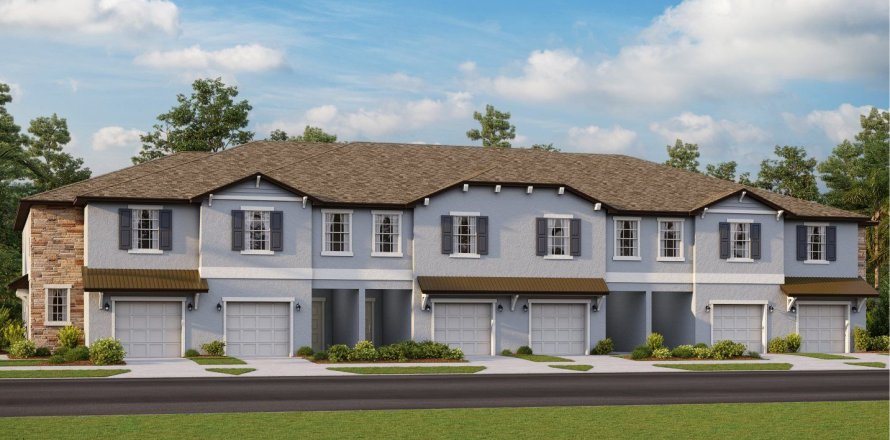 Townhouse in Townes at Veridian in Wesley Chapel, Florida 3 rooms, 155 sq.m. № 366137