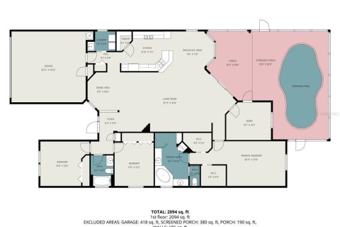 House in Bradenton, Florida 3 bedrooms, 211.45 sq.m. № 2118083 - photo 1