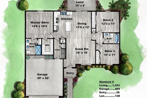 House in Crystal River, Florida 3 bedrooms, 134.99 sq.m. № 1733479 - photo 2
