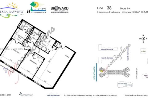 Condo in Hallandale Beach, Florida, 2 bedrooms  № 1811267 - photo 8