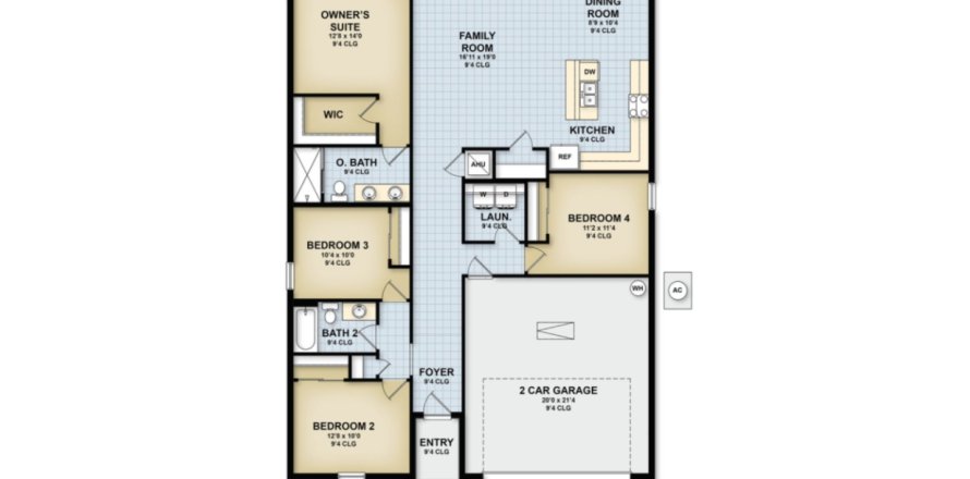 Adosado en Tarpon Bay en Haines City, Florida 4 habitaciones, 177 m2 № 307271