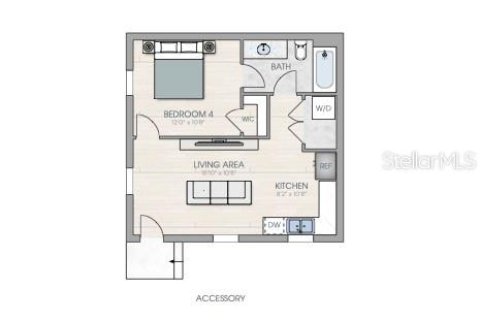 House in Tampa, Florida 1 bedroom, 52.49 sq.m. № 1836913 - photo 2