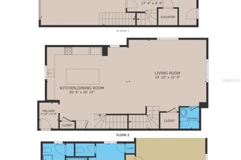 Townhouse in Winter Garden, Florida 3 bedrooms, 225.94 sq.m. № 2231423 - photo 2
